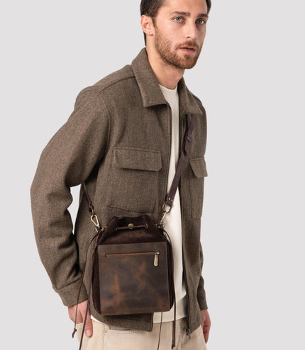 Suede Leather Pouch Bags