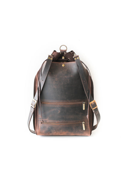 Designer Large Suede Backpack