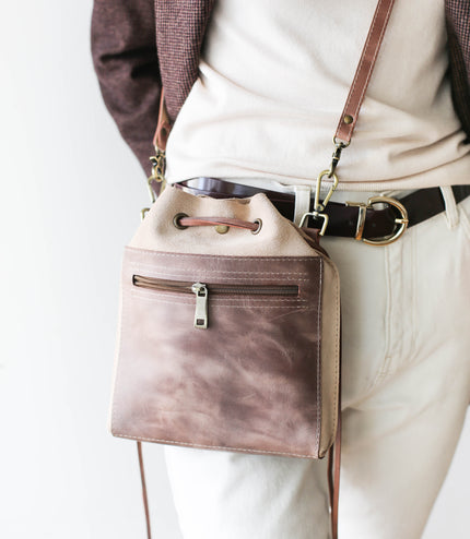 Suede Leather Pouch Bags
