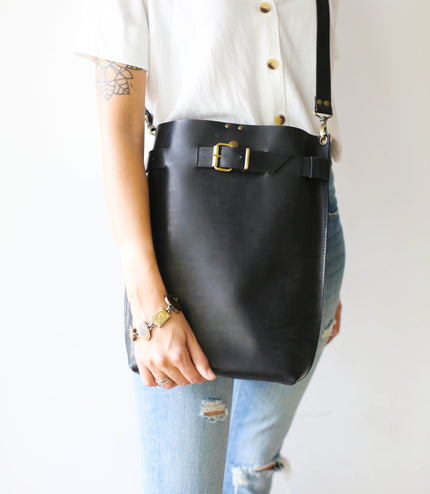 Medium Leather Backpack Purse