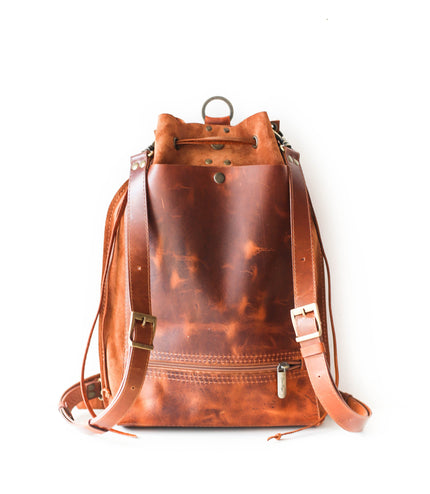 Designer Suede Backpack