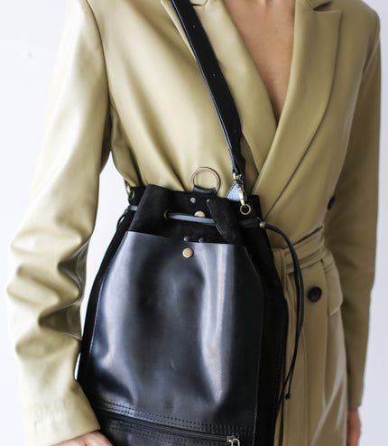 Designer Suede Backpack