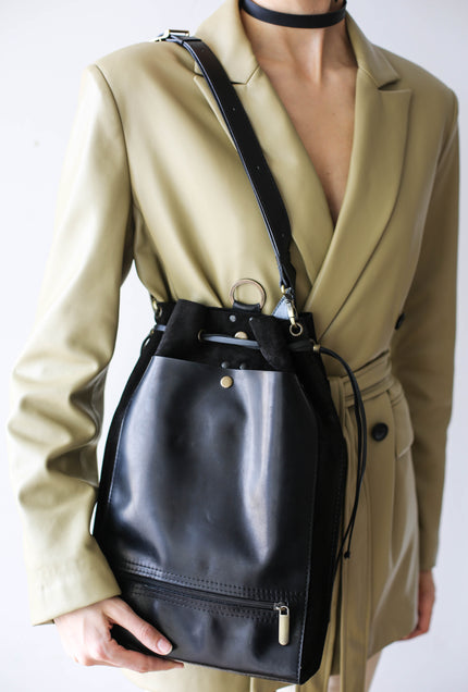 Designer Suede Backpack