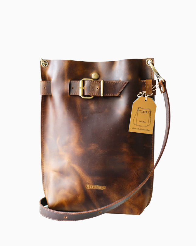 Dark Brown Standard Leather Bag
