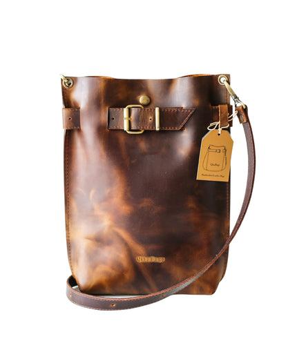 Dark Brown Standard Leather Bag