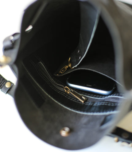 Medium Leather Backpack Purse